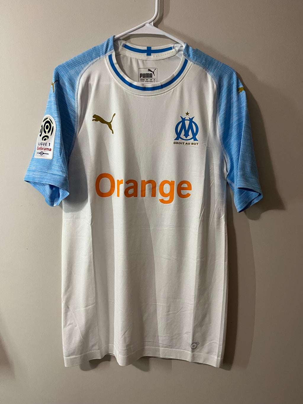 Marseille 18/19 Home Jersey Thauvin - Player Issue - XL