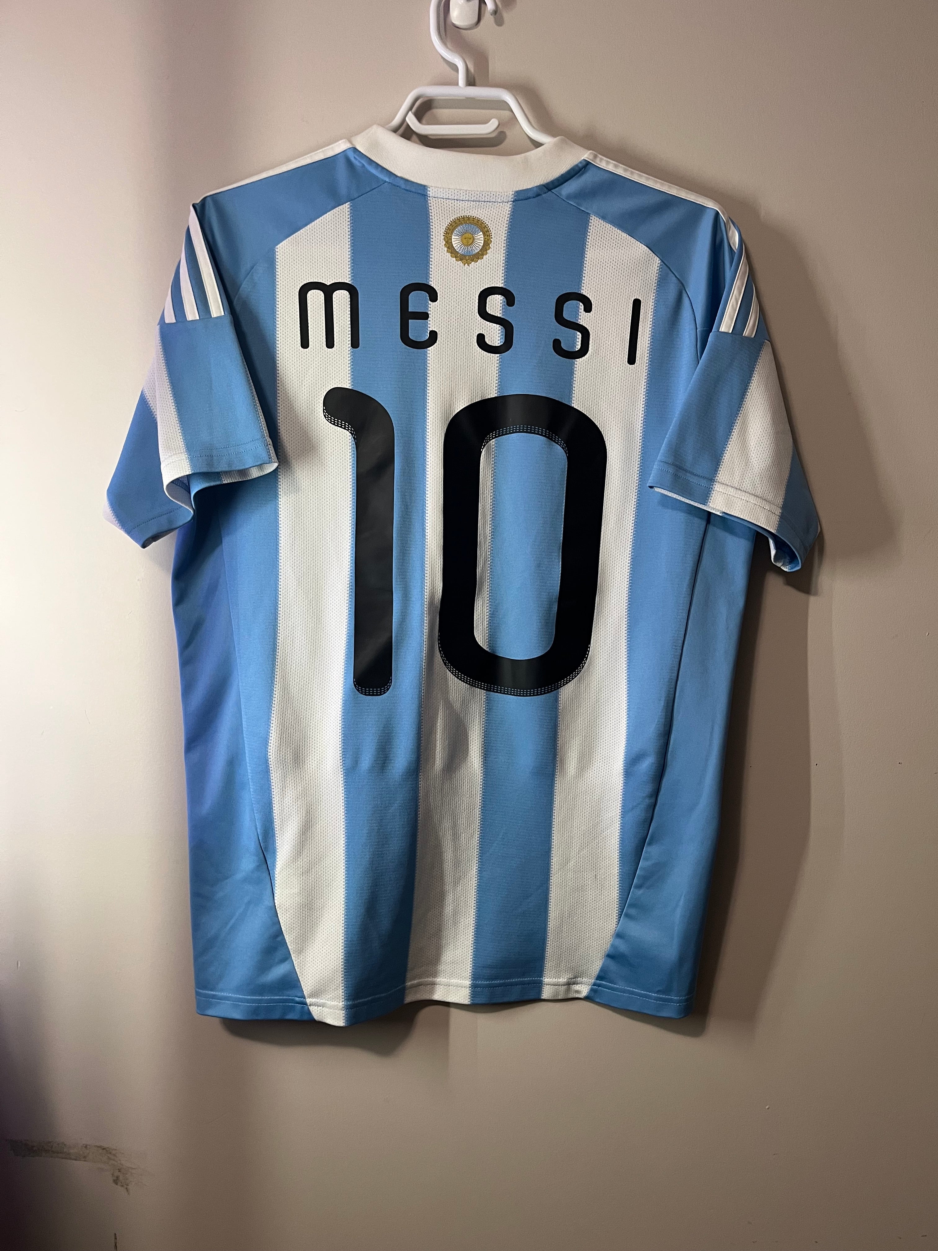 Argentina 2010 Home Jersey Messi - YXL (S)