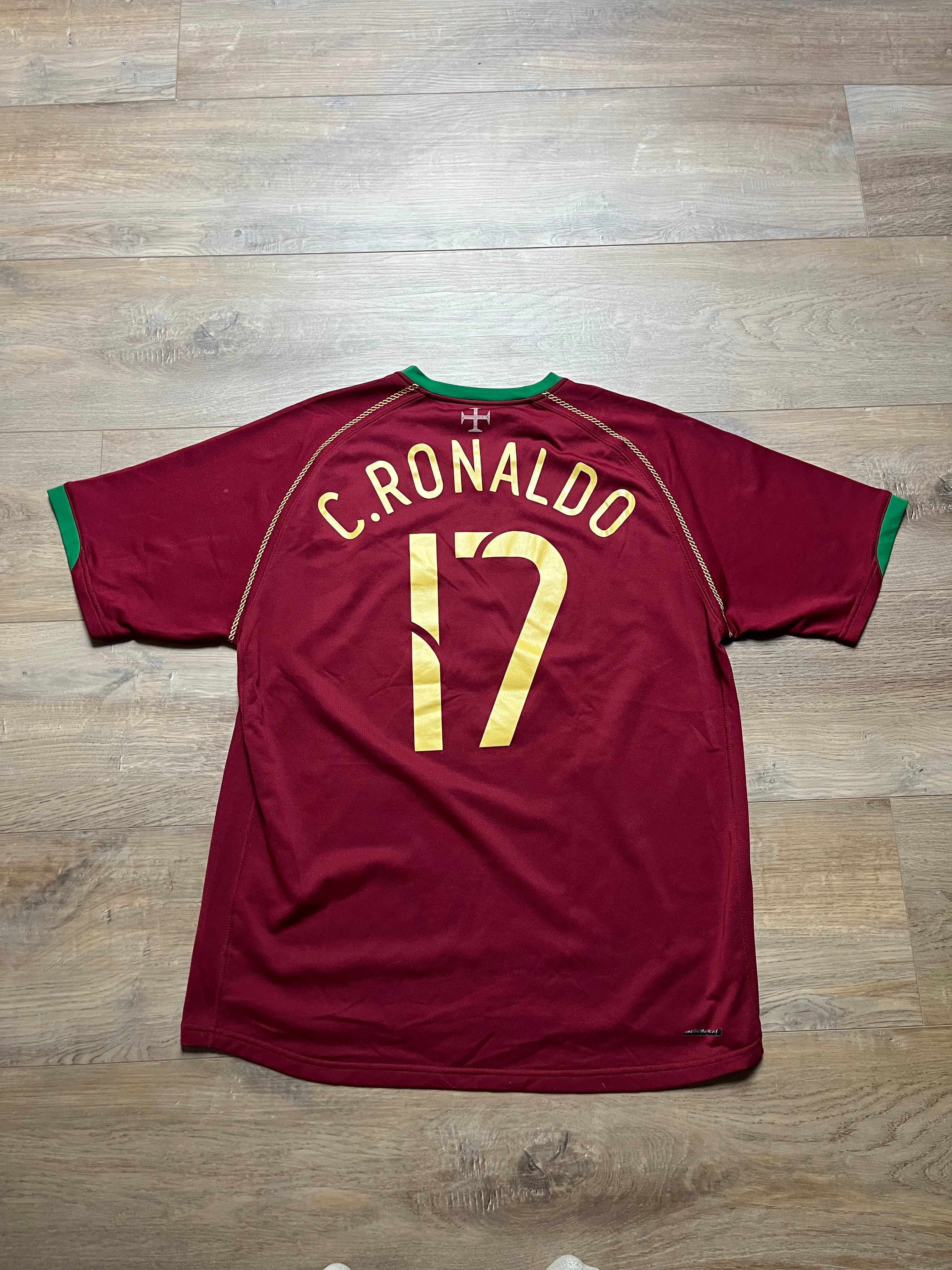 Portugal 06/08 Home Jersey Ronaldo - L