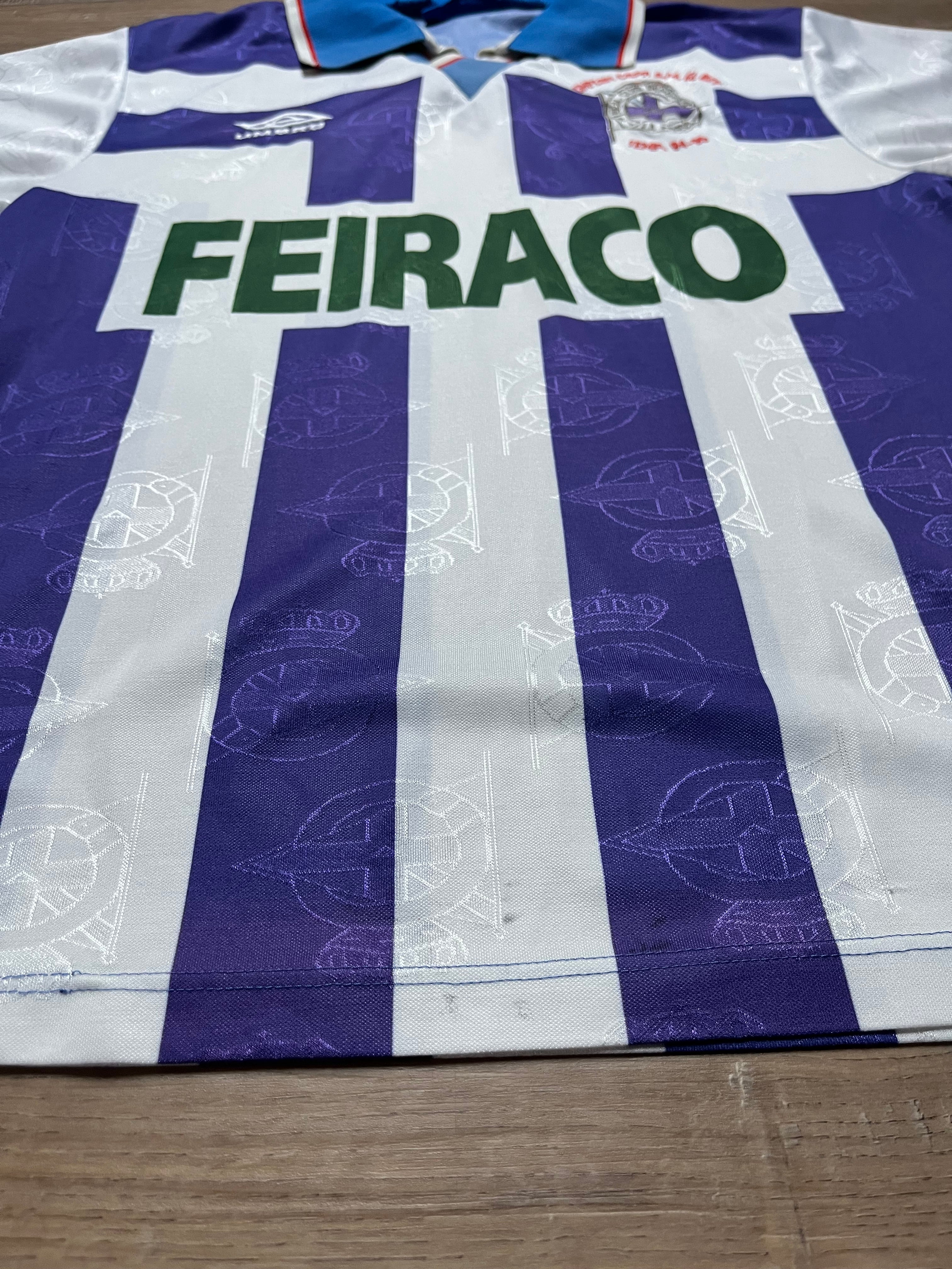 Deportivo De La Coruna 94/95 Home Jersey - M