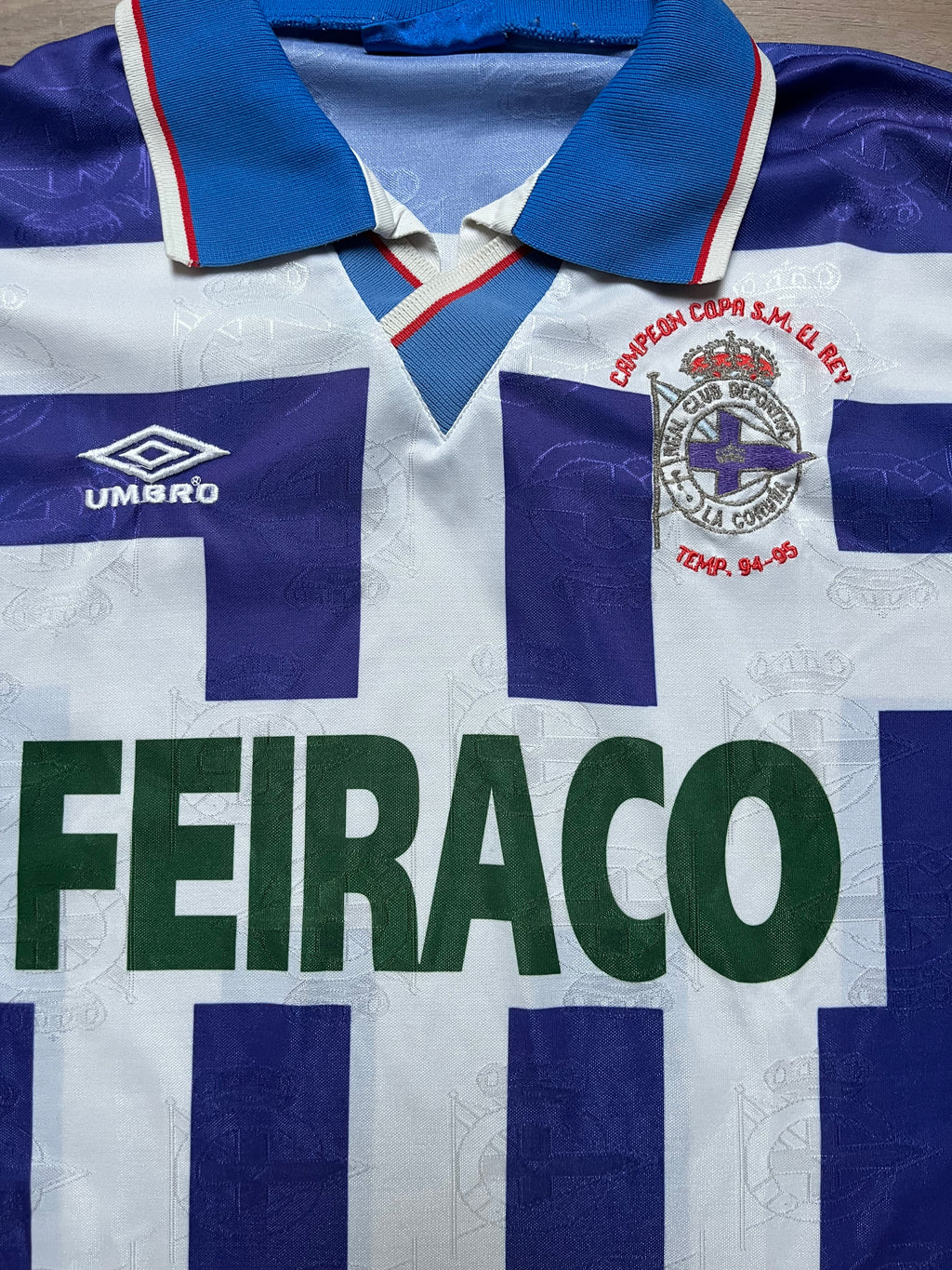 Deportivo De La Coruna 94/95 Home Jersey - M