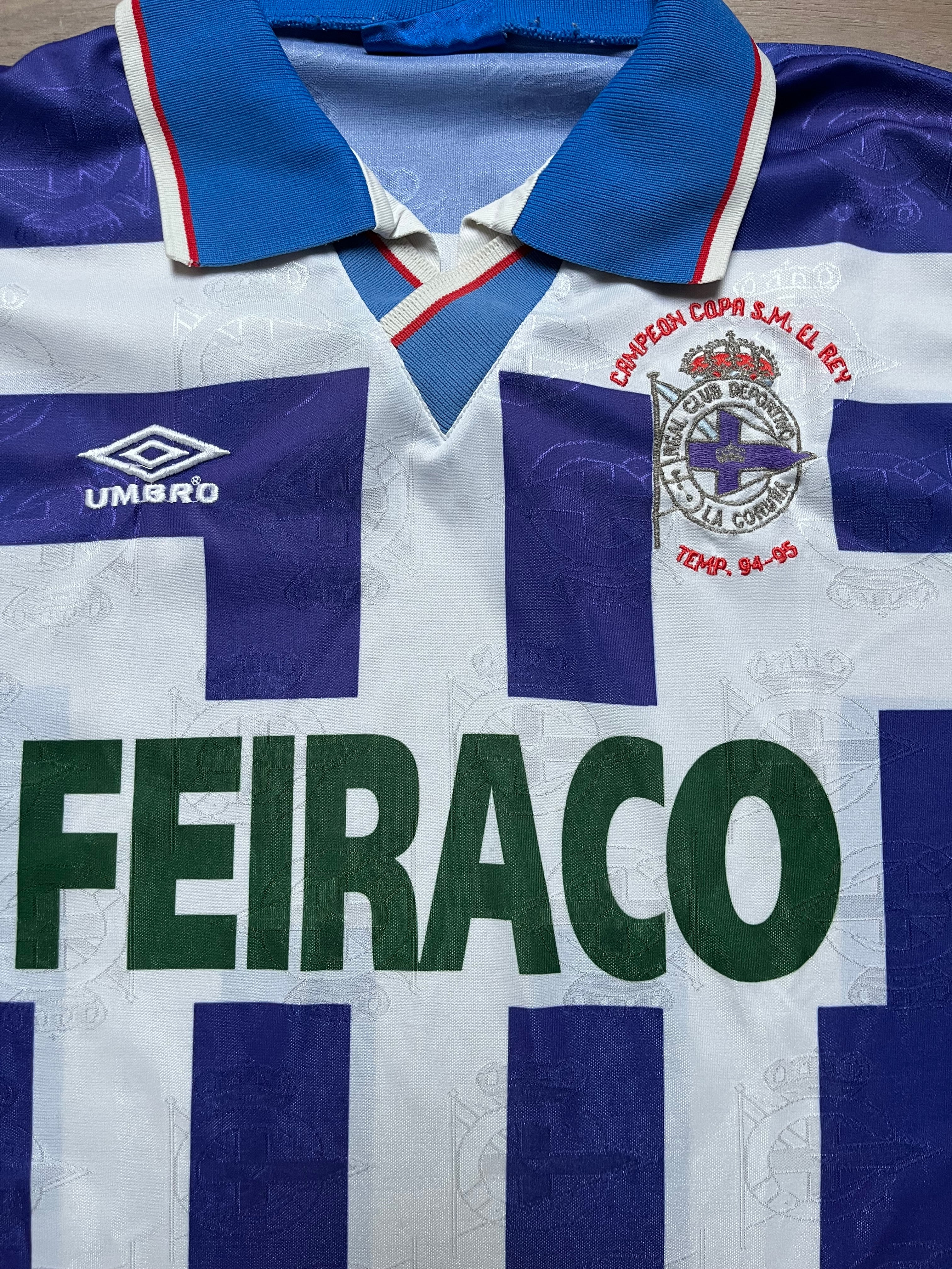 Deportivo De La Coruna 94/95 Home Jersey - M