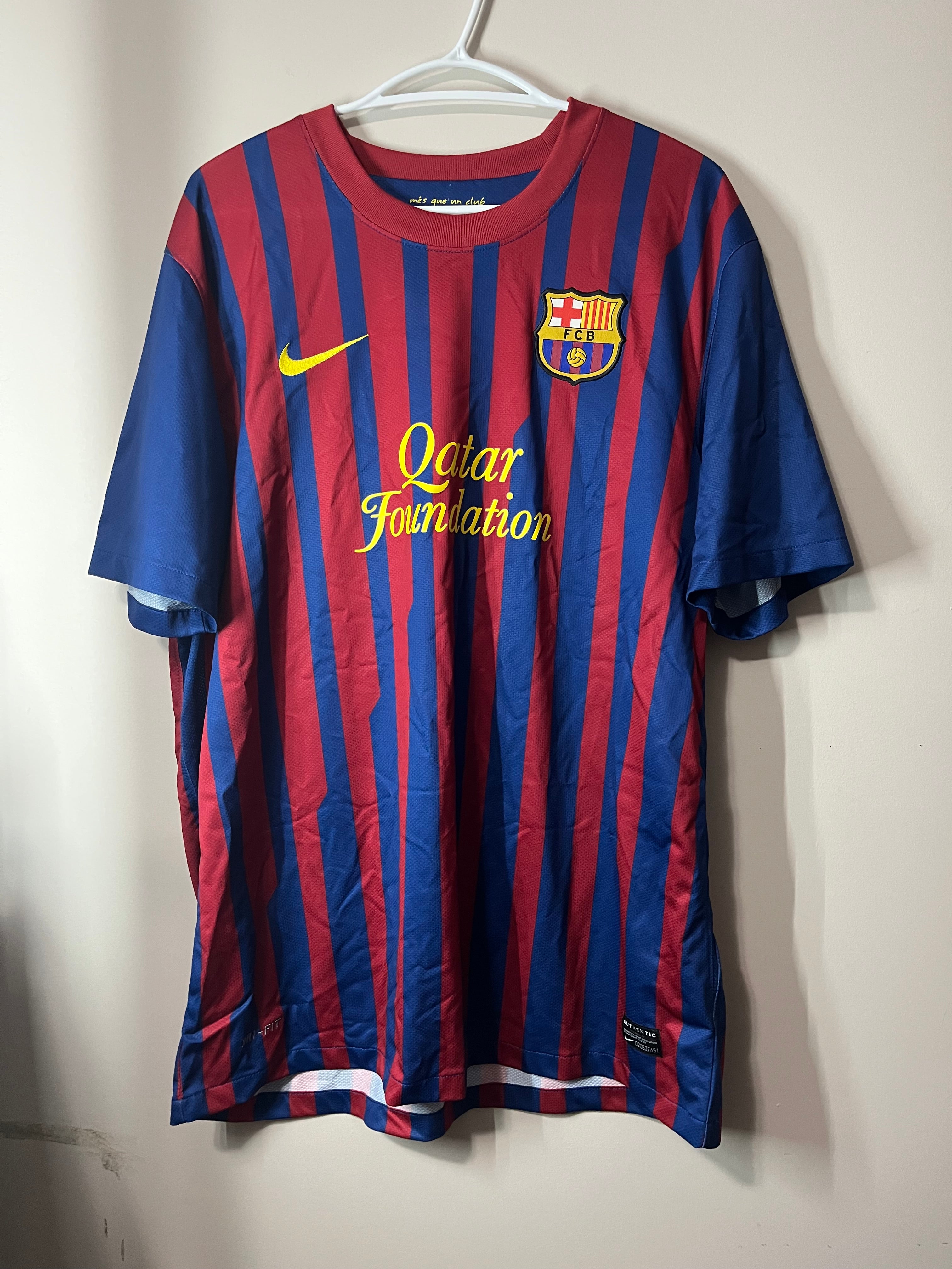 Barcelona 11/12 Home Jersey Messi - XL