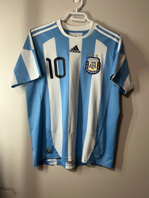 Argentina 2010 Home Jersey Messi - YXL (S)