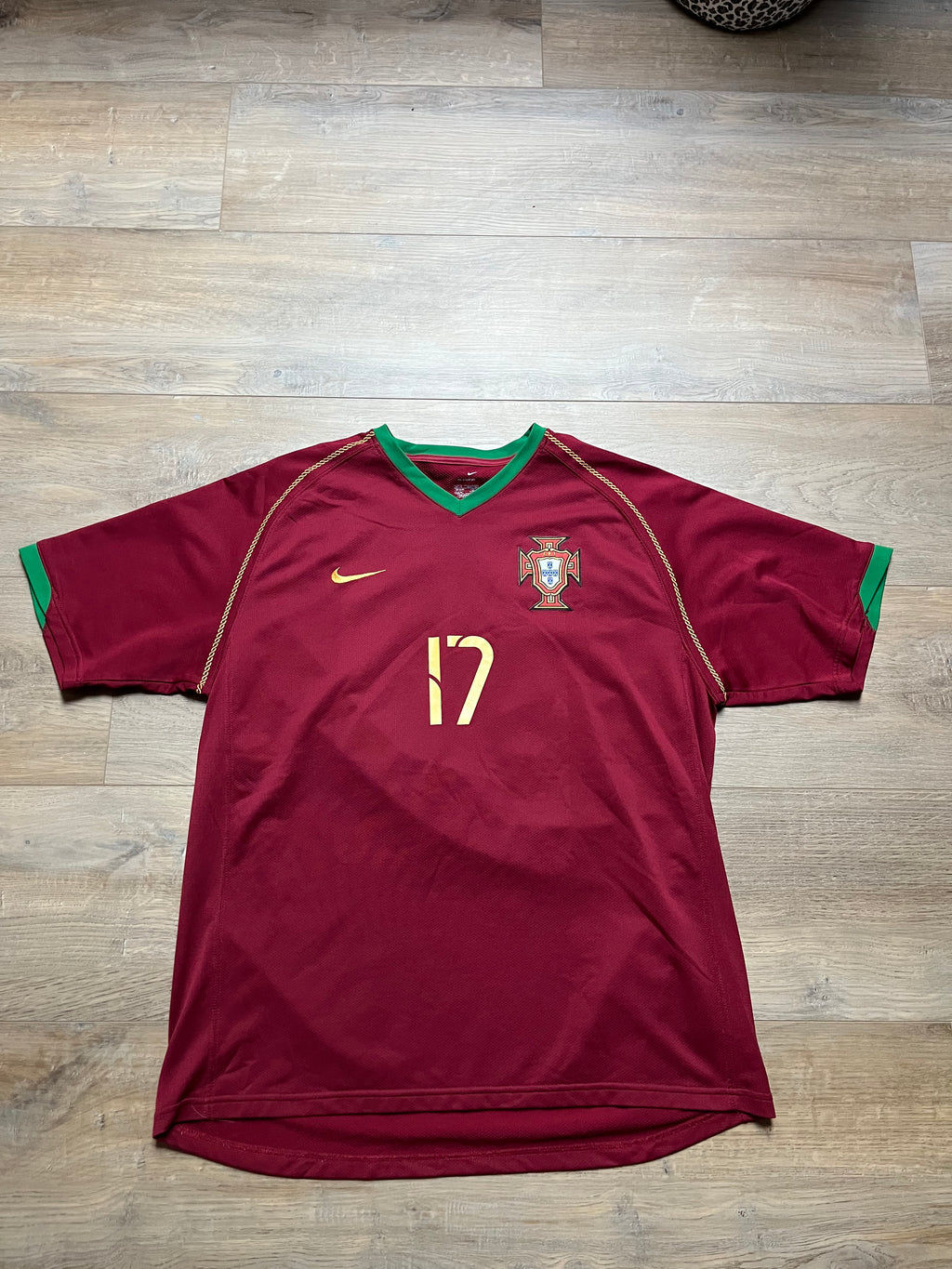 Portugal 06/08 Home Jersey Ronaldo - L