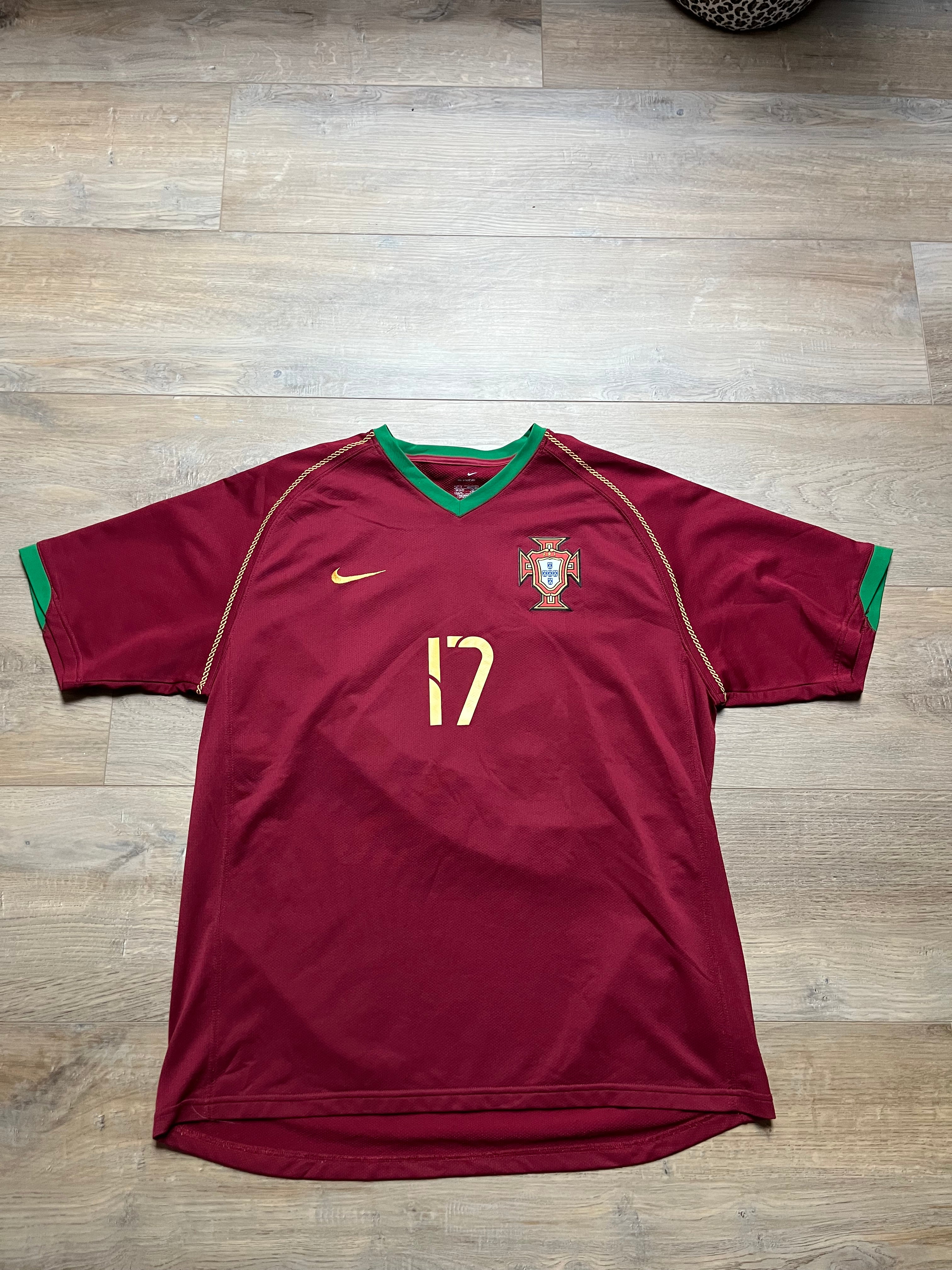 Portugal 06/08 Home Jersey Ronaldo - L