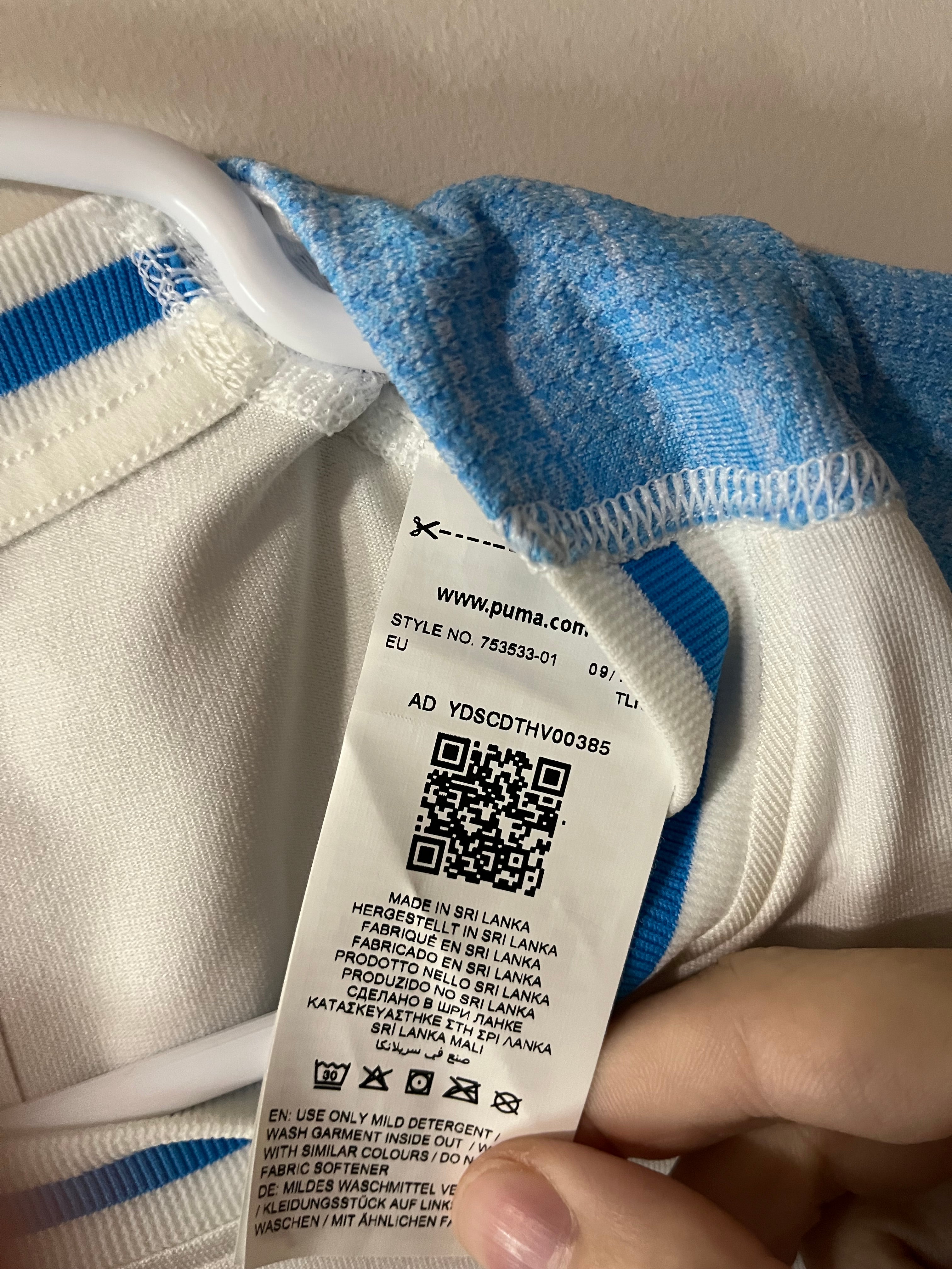 Marseille 18/19 Home Jersey Thauvin - Player Issue - XL