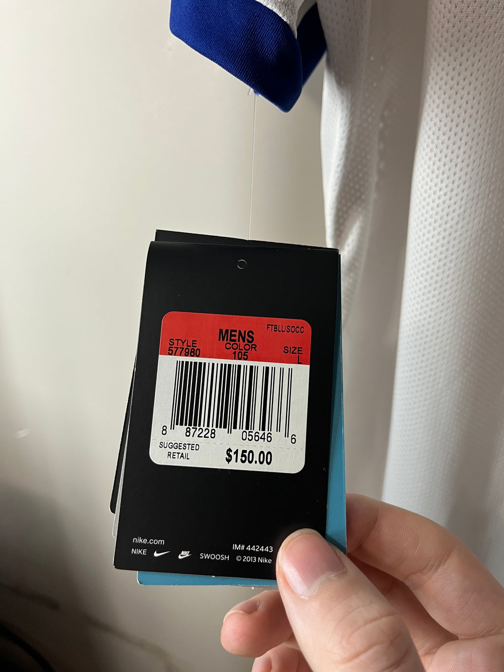 BNWT - Portugal 2014 Away Jersey Ronaldo - L