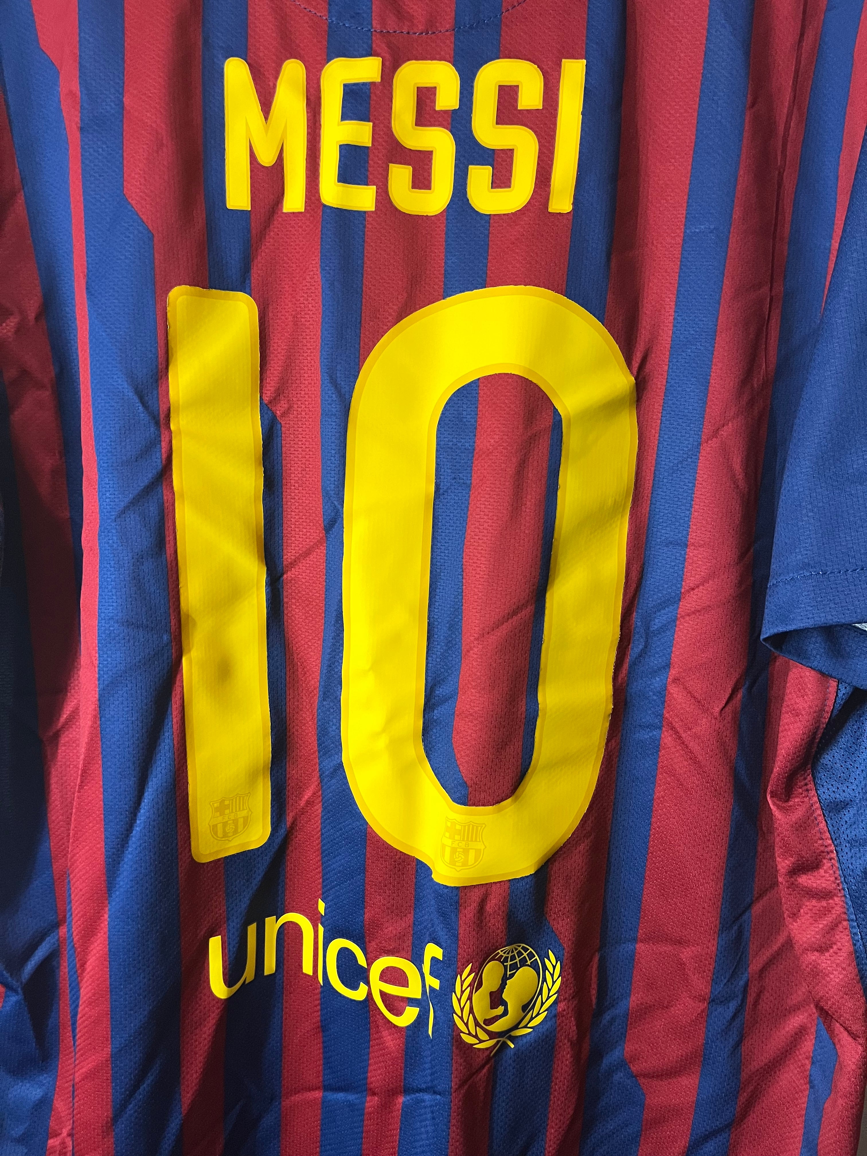 Barcelona 11/12 Home Jersey Messi - XL