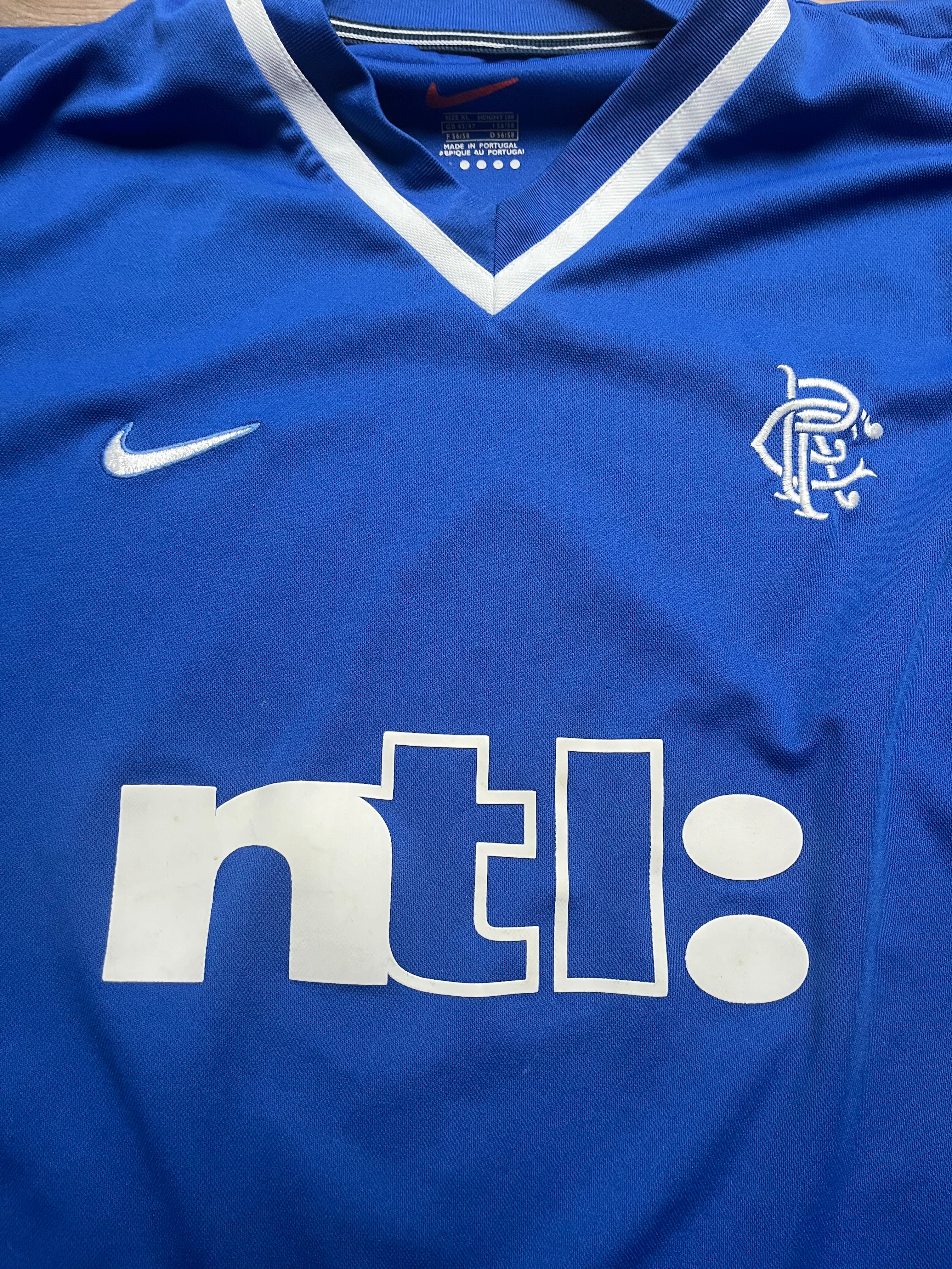 Rangers 99/01 Home Jersey L/S - XL