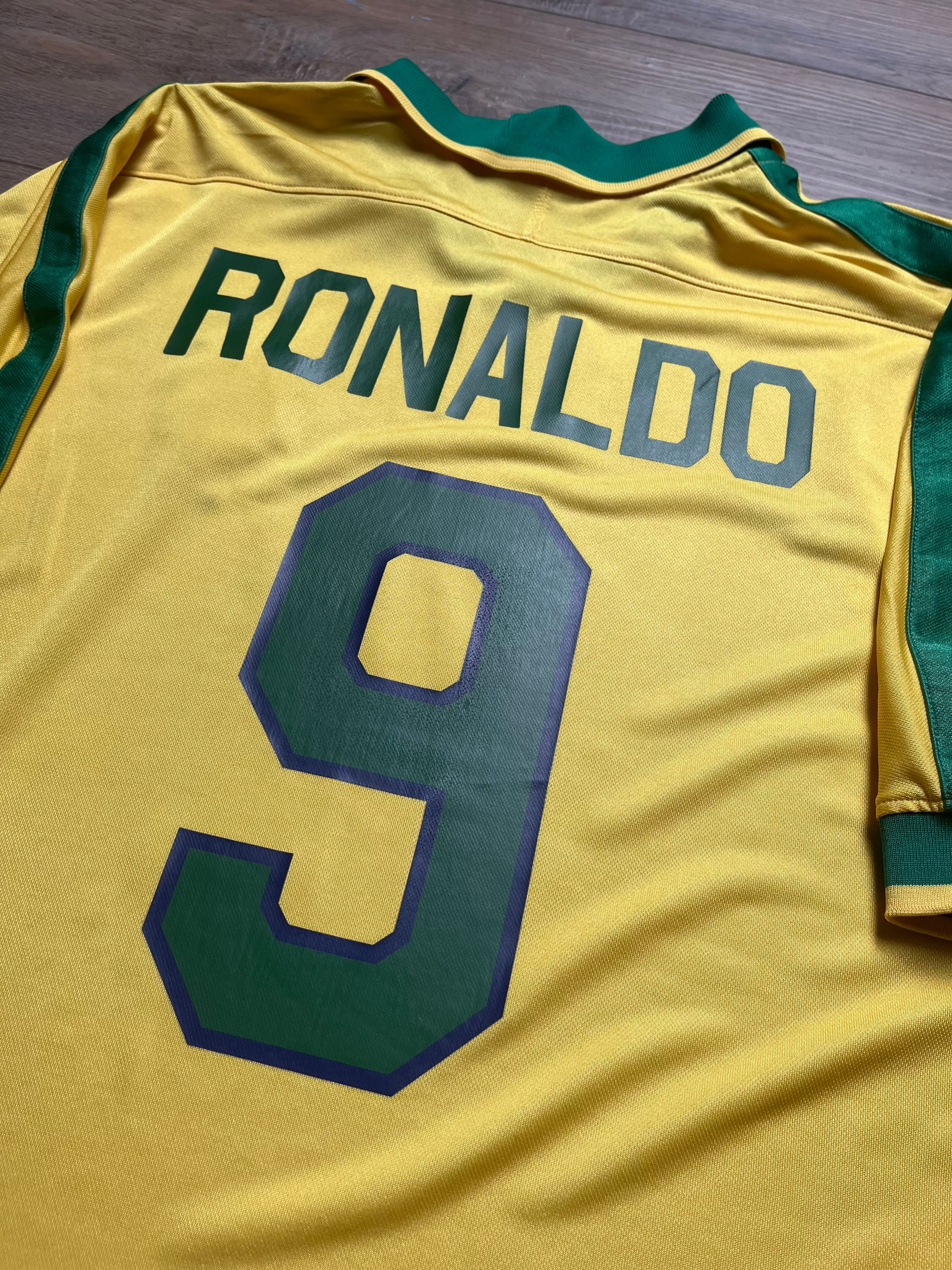 Brazil 1997 Home Jersey Ronaldo - XL