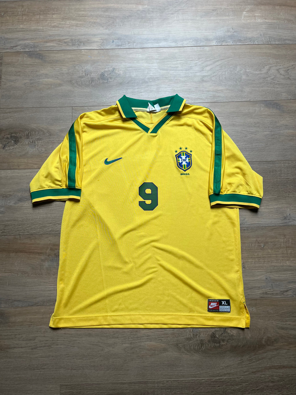 Brazil 1997 Home Jersey Ronaldo - XL