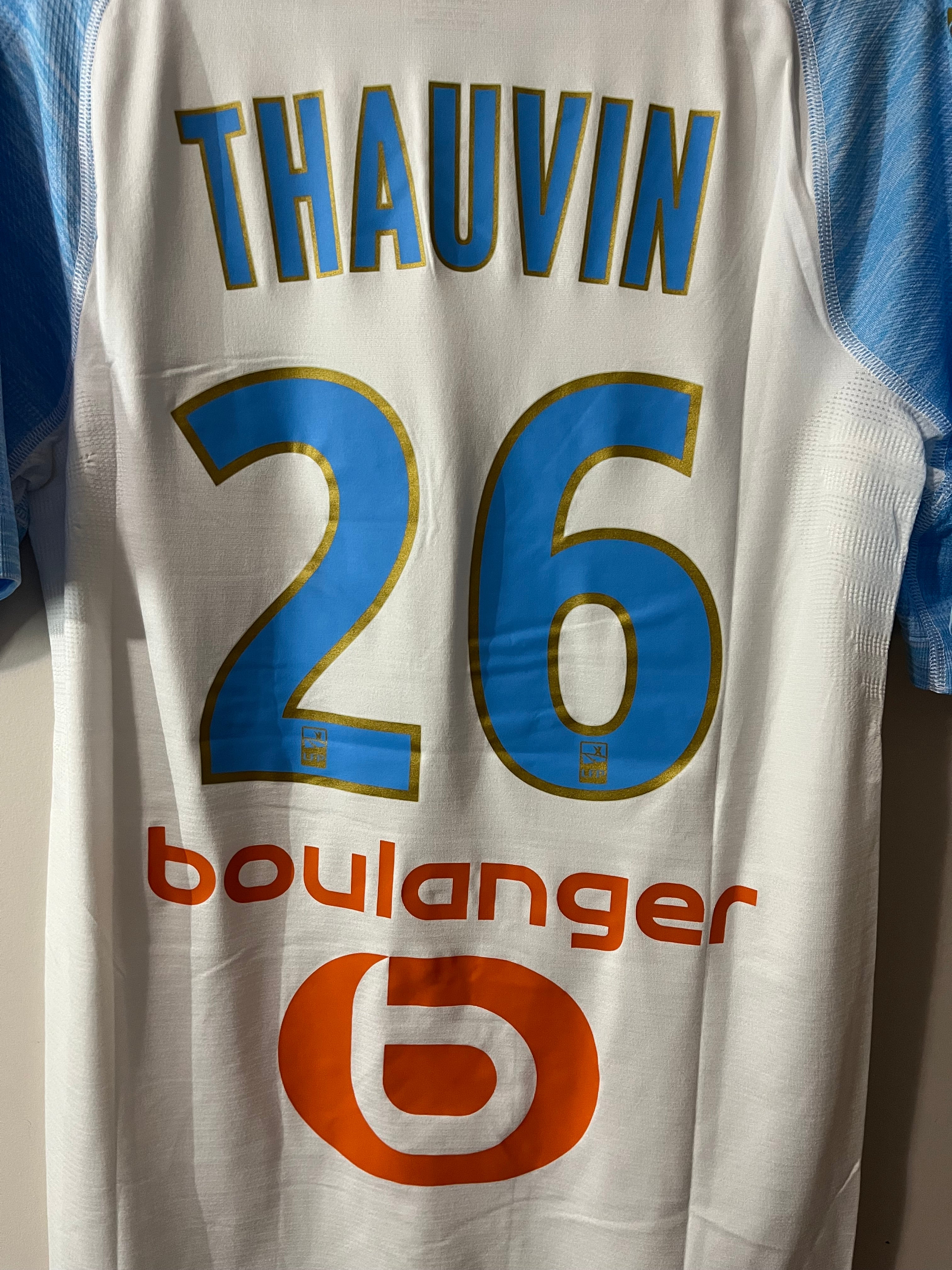 Marseille 18/19 Home Jersey Thauvin - Player Issue - XL