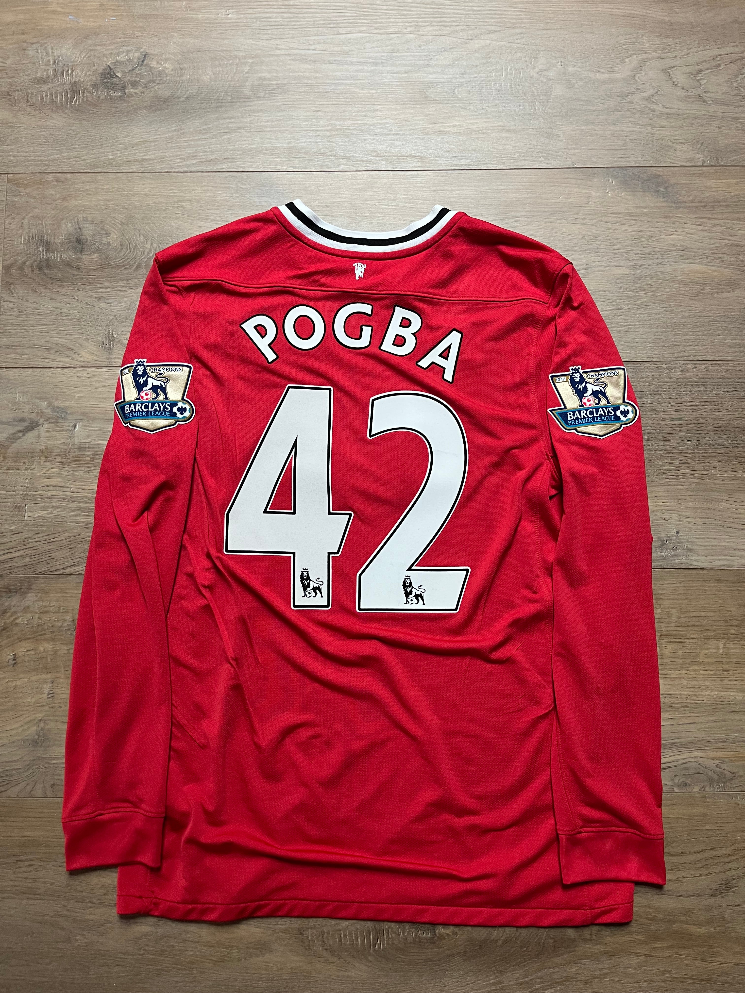 Manchester United 11/12 Home Jersey Pogba - L