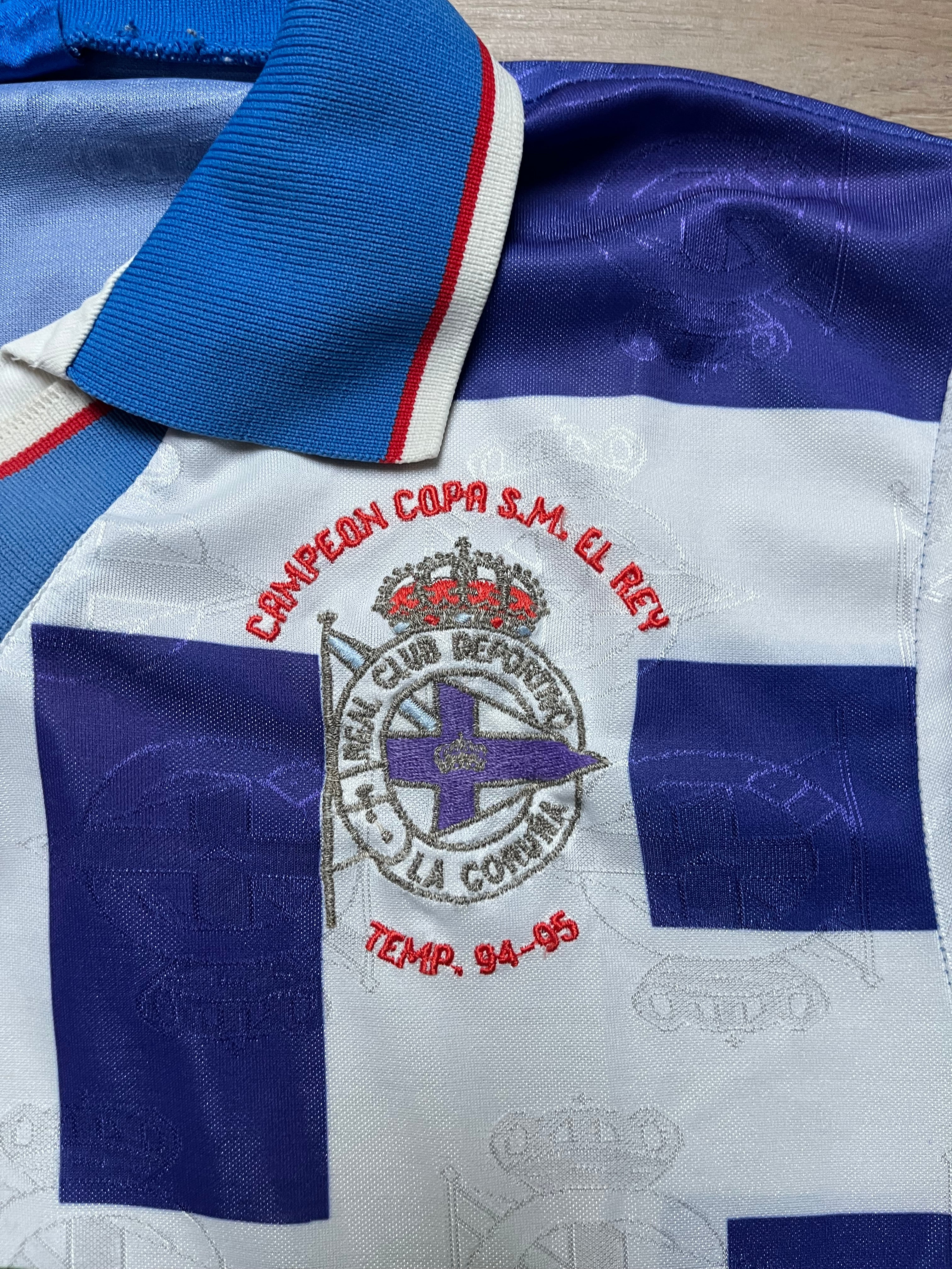 Deportivo De La Coruna 94/95 Home Jersey - M