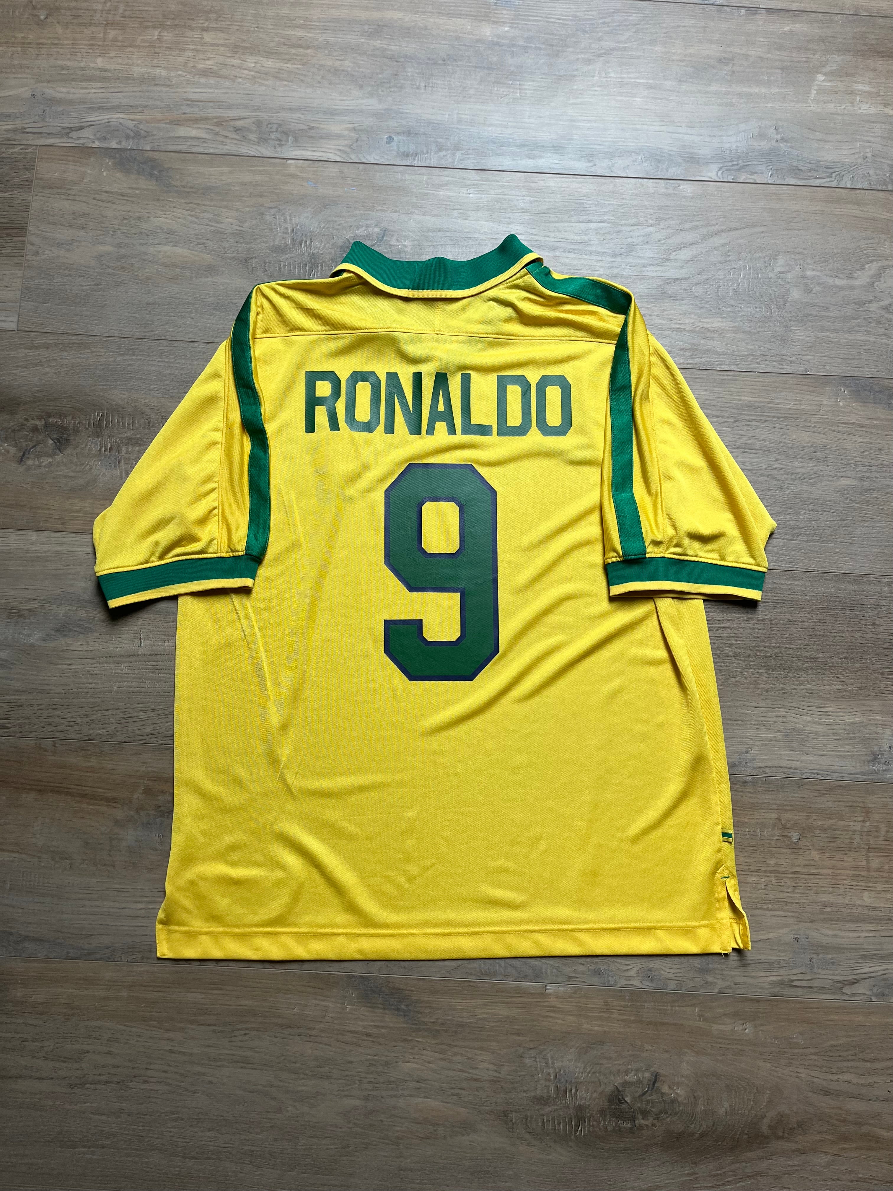 Brazil 1997 Home Jersey Ronaldo - XL