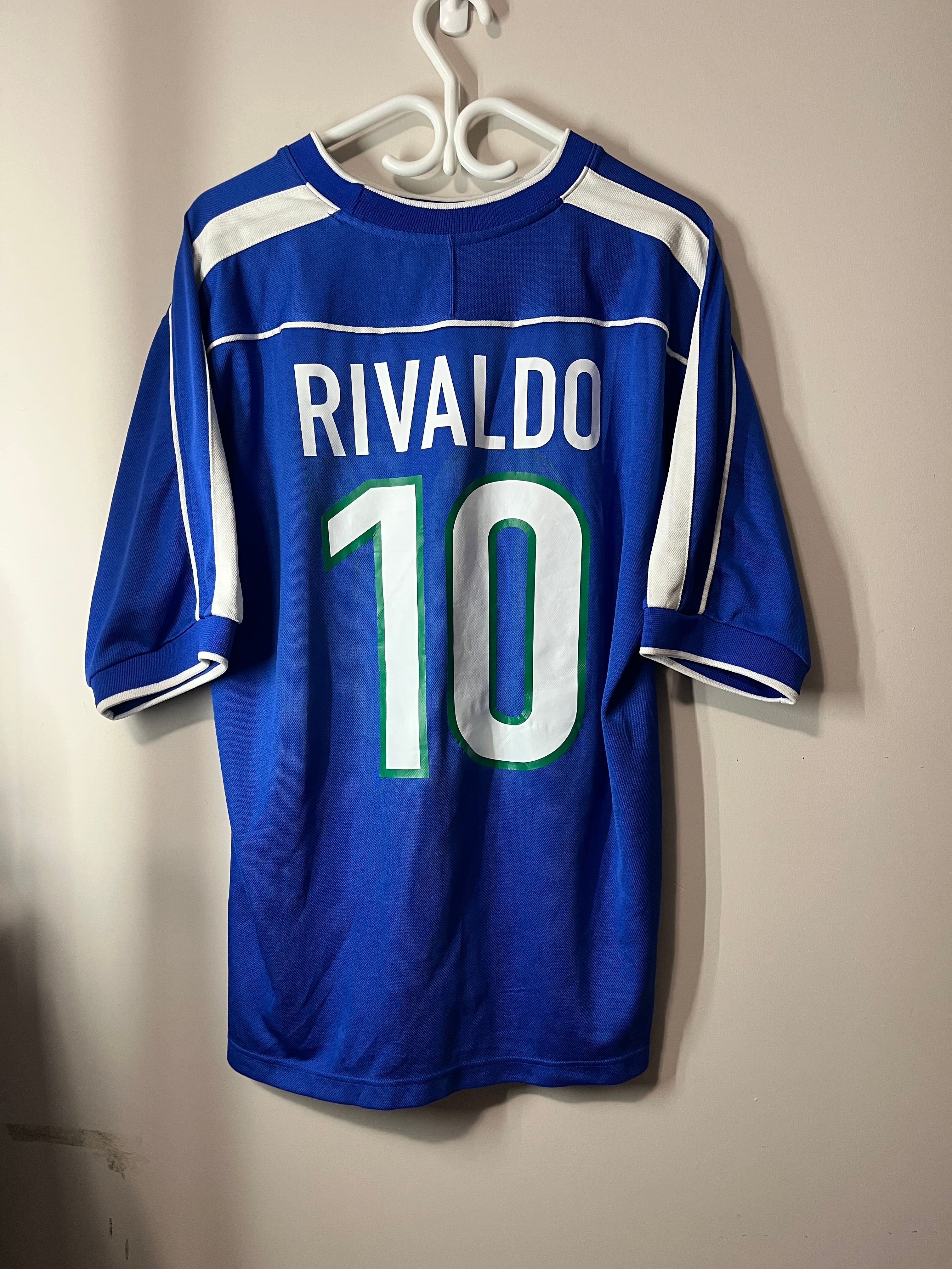Brazil 1998 Away Rivaldo Jersey - L