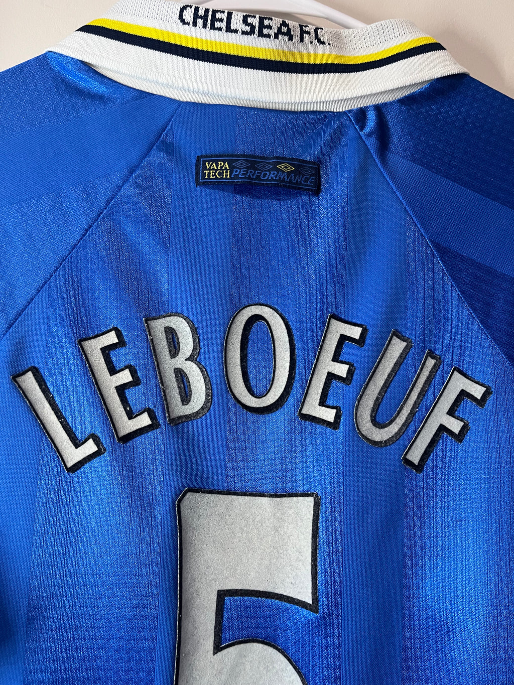 Chelsea 97/99 Home Jersey Leboeuf - L