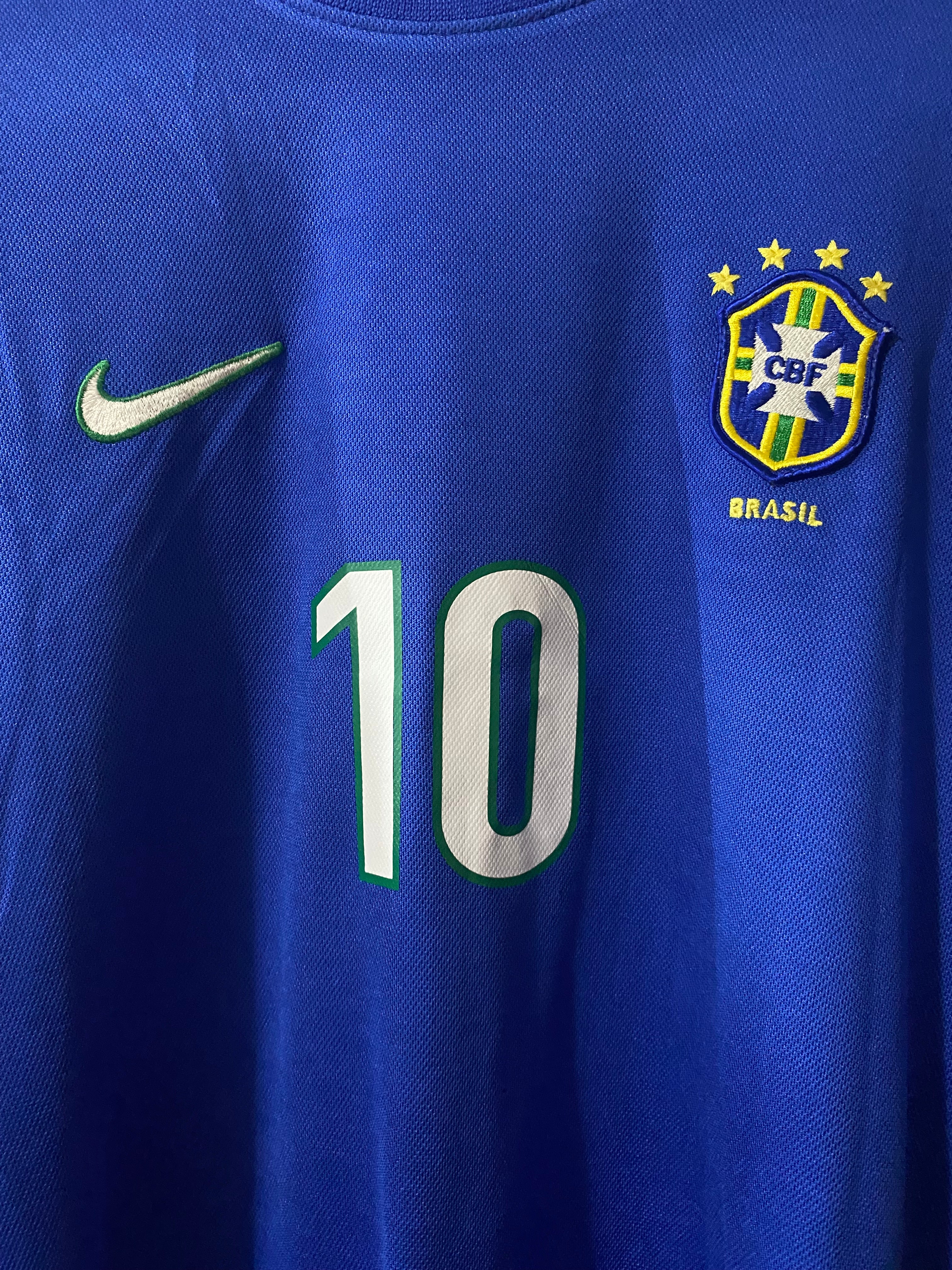 Brazil 1998 Away Rivaldo Jersey - L
