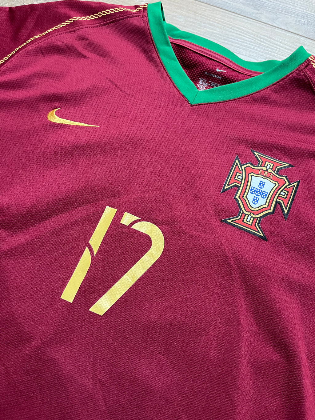 Portugal 06/08 Home Jersey Ronaldo - L